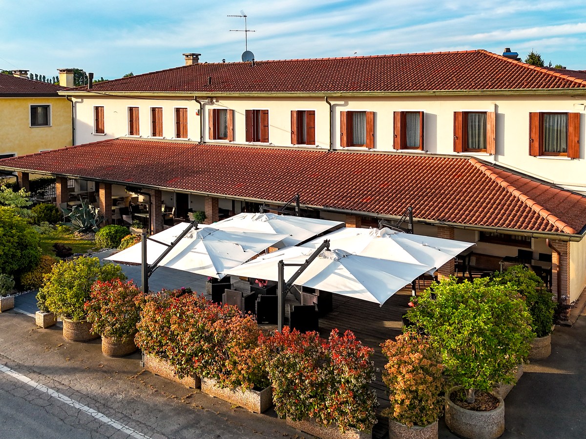 Vista aerea della trattoria